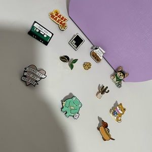 ENAMEL PIN LOT OF 12